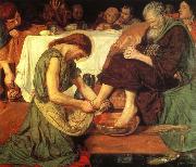 Ford Madox Brown Jesus Washing oil